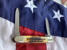 Case xx 1989 Eisenhower Knife Mdl# 05263 SSP w/ Super Stag Handles -NOS in Orig Box