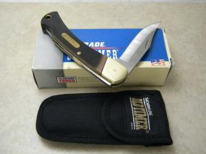 Schrade + USA 6OT Delrin Golden Bear Folding Lockback Knife in Box
