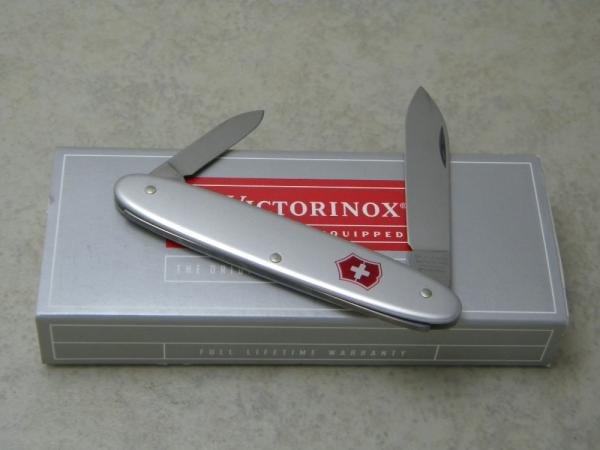 Victorinox Switzerland Silver Alox Secretary Swiss Army Knife in Box