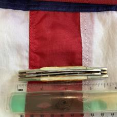 J A Henckels Congress Knife w/ Great Stag Handles w/ Step Down Bolsters -NOS in Orig Box