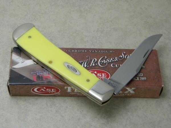 Case XX USA 2011 Yellow TB31546 CV Backpocket Knife in Box Case XX USA 2011 Yellow TB31546 CV Backpocket Knife in Box