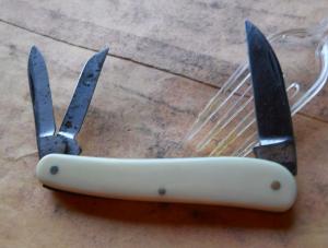 ERA James Barber Sheffield Serpentine Whittler Wharncliffe Blade Knife 