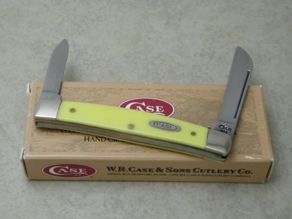 Case XX USA 1996 Yellow 32052 CV Half Congress Knife in Box Case XX USA 1996 Yellow 32052 CV Half Congress Knife in Box