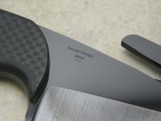 Timberline Knives Carbon Fiber Treutel Design 8000 Ceramic Blade Gut Hook Skinner Fixed Blade Knife