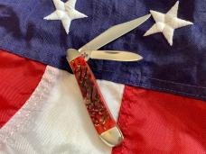 1993 Case xx Peanut (MDL#DR6220 SS) & Red Bone Handles -NOS in M/NM Condition