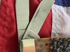 Case xx 1987 Large 4” Stockman (6392) With Brown Bone Handles -Great user knife...