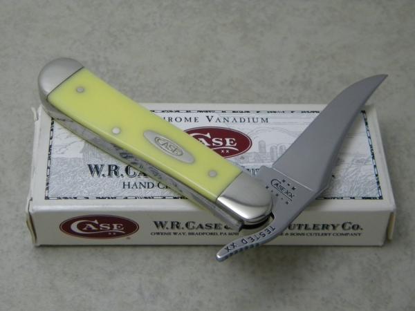 Case XX USA 2002 Yellow 31953 L CV Russlock Knife in Box