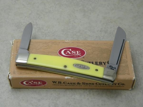 Case XX USA 1996 Yellow 32052 CV Half Congress Knife in Box Case XX USA 1996 Yellow 32052 CV Half Congress Knife in Box