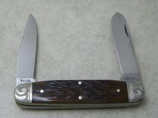 Remington Silver Bullet 1988 R4466 Bone Engraved Muskrat Knife in Box