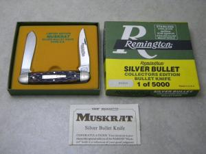 Remington Silver Bullet 1988 R4466 Bone Muskrat Knife in Box