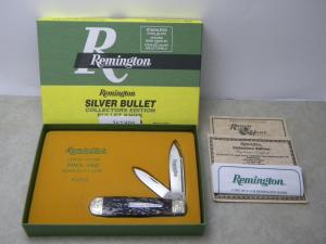 Remington Silver Bullet 1999 R103 Bone Engraved Ranch Hand Jack Knife in Box