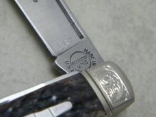 Remington Silver Bullet 1999 R103 Bone Engraved Ranch Hand Jack Knife in Box