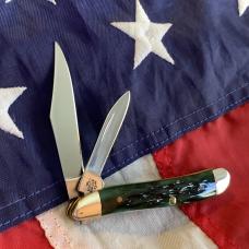 Case xx 2008 Peanut Knife (MDL# 6220 SS) w/ Green Bone Handles -NOS in NM Condition