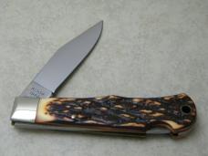 Remington Bullet 1990 R1306 Imitation Stag The Mallards Tracker Lockback Knife in Box