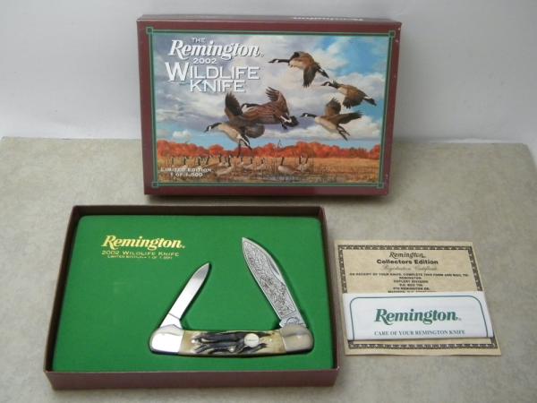Remington USA Stag Canoe 2002 Wildlife Knife in Box