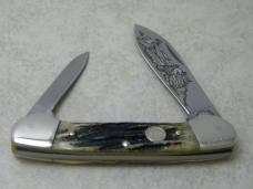 Remington USA Stag Canoe 2005 10th Anniversary Wildlife Knife in Box