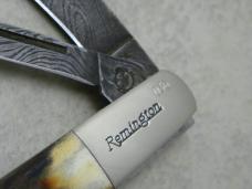 Remington Bullet USA 2009 Stag Damascus RB473-D The Veteran Razor Barlow Knife in Box