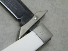 Remington Bullet USA 2007 Ivory Damascus R1377-D The Renegade Swing Guard Lockback Knife in Box
