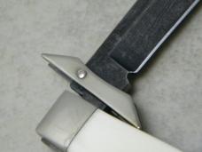 Remington Bullet USA 2007 Ivory Damascus R1377-D The Renegade Swing Guard Lockback Knife in Box