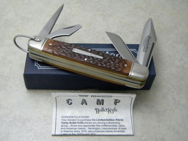 Remington Bullet USA 1994 Delrin R4243 Long Bolsters Camp Knife in Box