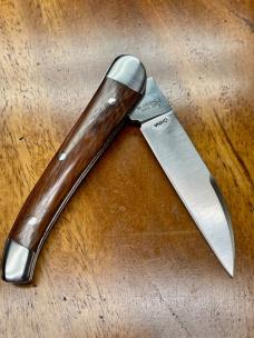 Rosecraft Blades French Broad Knife with Rosewood scales and Wharncliffe blade.