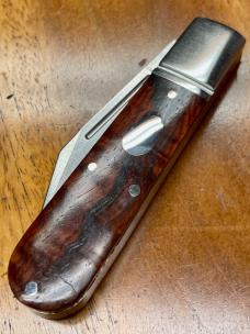Rosecraft Loosahatchie Jack Knife with Red Sandalwood Covers and Clip Point Blade