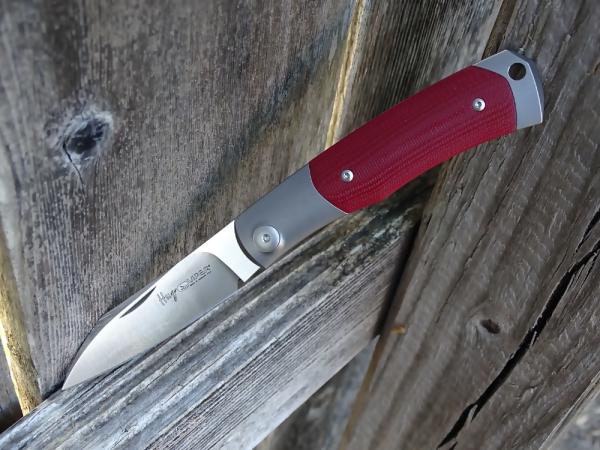 Viper Knives Hug Slip Joint Folding Knife Red G-10/Ti Handle M390 Blade - New