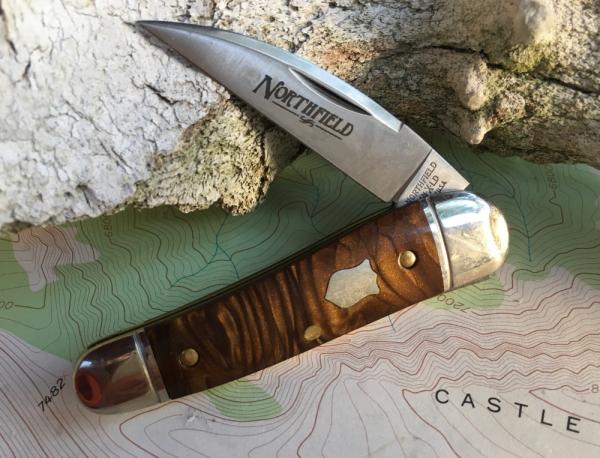 Great Eastern Cutlery Northfield 190120 Little Rattler Snakeskin Acrylic  Satin Blade NEW