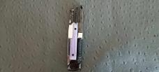 AK-47 with regular blade switchblade with with purple color camel bone handles