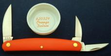 GEC Farm & Field #620324 Pocket Carver With Orange Delrin Handles - Brand New In Tube