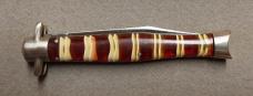 Presto Model 5500 Red Candystripe Bowtie Switchblade