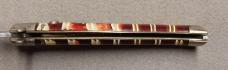 Presto Model 5500 Red Candystripe Bowtie Switchblade