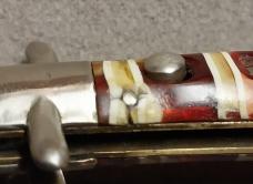 Presto Model 5500 Red Candystripe Bowtie Switchblade