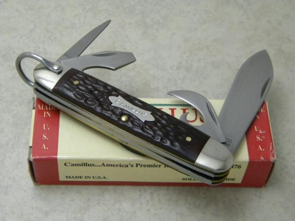 Camillus New York USA Imitation Bone #99 Camp Scout Utility Knife in Box Camillus New York USA Imitation Bone #99 Camp Scout Utility Knife in Box