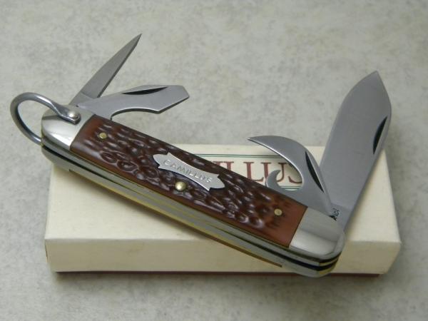 Camillus New York USA Imitation Bone #99 Camp Scout Utility Knife in Box Camillus New York USA Imitation Bone #99 Camp Scout Utility Knife in Box