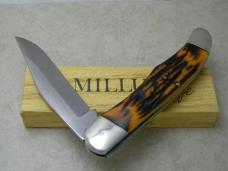 Camillus Stainless USA Sword Brand Imitation Stag #6 Folding Hunter Knife in Box