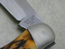 Camillus Stainless USA Sword Brand Imitation Stag #6 Folding Hunter Knife in Box