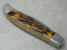 Camillus Stainless USA Sword Brand Imitation Stag #6 Folding Hunter Knife in Box