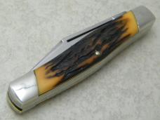 Camillus New York USA Sword Brand 1976 Imitation Stag #89 Large Stockman Knife in Box