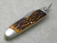 Camillus New York USA Sword Brand Imitation Stag #97 Camp Scout Utility Knife in Box