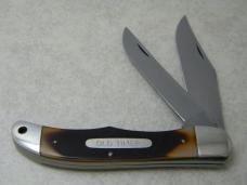 Schrade USA 25OT Delrin 2 Blade Folding Hunter Knife w/Pouch in Box