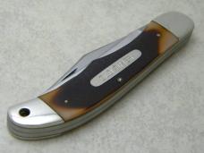 Schrade USA 25OT Delrin 2 Blade Folding Hunter Knife w/Pouch in Box
