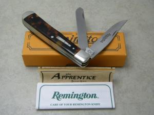 Remington Bullet 2002 R295T Tortoise Shell Trapper Knife in Box
