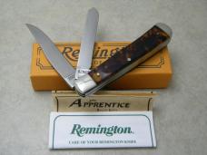 Remington Bullet 2002 R295T Tortoise Shell Trapper Knife in Box