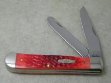 Case XX USA 2002 Dark Red Bone 6254 SS Trapper Knife in Box