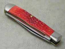 Case XX USA 2002 Dark Red Bone 6254 SS Trapper Knife in Box