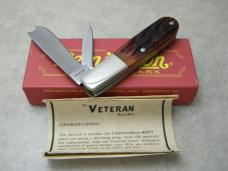 Remington UMC USA 2008 RB473 Amber Bone The Veteran Razor Barlow Knife 
