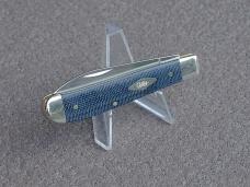 Case Mini Trapper Folding Knife 60511 Blue Denim Canvas Stainless Steel Blade - New