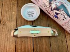 Great Eastern Cutlery Tidioute Camel Back Congress #34 Unicorn Ivory Acrylic 