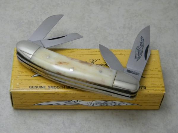 Parker Cut. Co. Surgical Steel Japan Smooth Bone Sowbelly Knife in Box